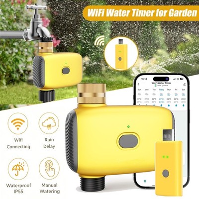 WiFi Water Timer for Garden Sprinkler Timer Outdoor with APP Remote Control,g