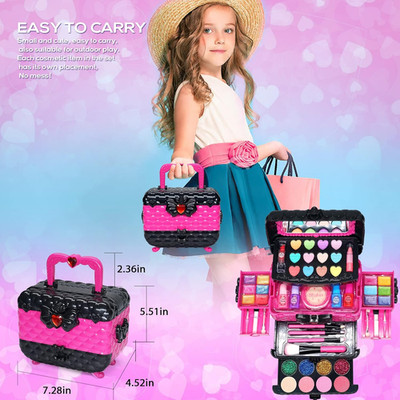 Kinder Schminksets für Mädchen - Teenager Make up Starterset, Kinder Prinzessin Se