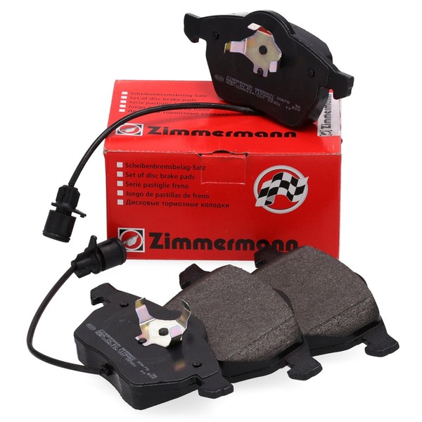 Zimmermann BremsbeläGe + Warnkontakt FüR Audi 100 A6 (4A C4) Vorne 4A0698151C-image