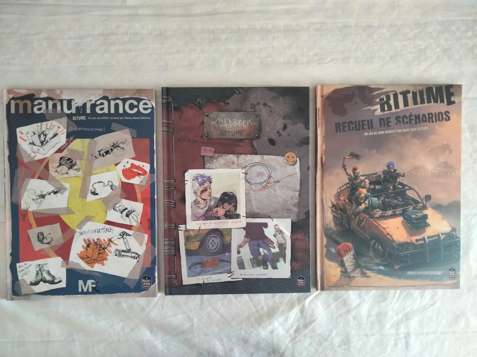 Lot Bitume 7ème Édition avec 3 livrets de suppléments brochés grand format