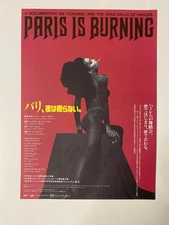 Paris is Burning Japanese Chirashi Movie Handbill Drag Queen documentary