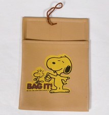 Peanuts Snoopy Bag It Vintage Car Litter Bag 1965 Vgc