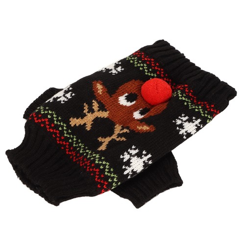 Dog Snow Sweaters Thickening New Year Christmas Dog Holiday Sweaters For Sma