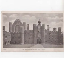 First Green Court  Hampton Court Palace   England   vintage postcard 1910