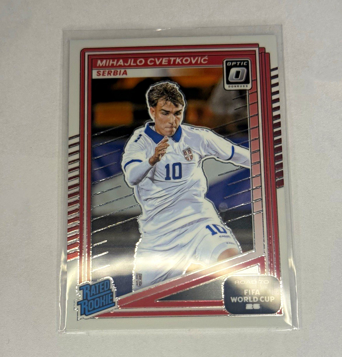 Panini Donruss Road to FIFA World Cup 2025-26 #240 Mihajlo Cvetkovic RC Serbia