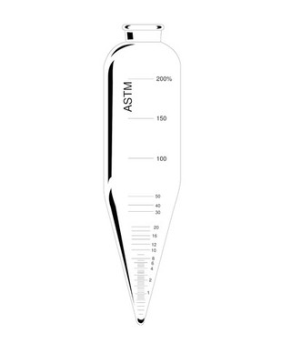 LABO Oil Centrifuge Tube - 6 Inch Short Cone 200%
