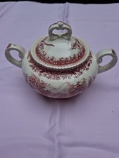 Villeroy & Boch Burgenland rot Zuckerdose. -ho2-
