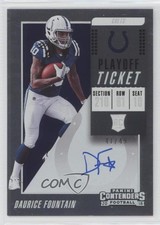 2018 Panini Contenders Playoff Ticket 41/49 Daurice Fountain #137 Auto 0b1f
