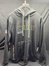 NWT Nike Kansas City Chiefs Crucial Catch Hoodie Men's XL Black NFL Dri-FIT
