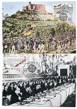 D100447 Europa CEPT 1982 History Set of Maximum Cards Germany