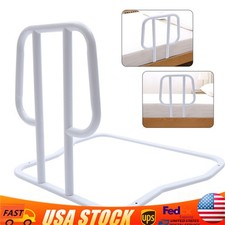 Bed Rail for Senior Elderly Adult Bed Side Handle Hand Rail Handicap White 100kg