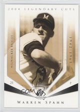 2004 SP Legendary Cuts Warren Spahn #121 HOF 1i7