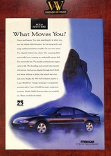Mazda MX-6 Mystere Vintage Print Ad - What Moves You?