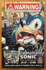 2010 Archie Comics Sonic the Hedgehog Print Ad/Poster Official Sega Game Pop Art