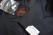 Brioni Palatino Navy Blue 100 Wool 2 Pc Suit Jacket Pants 48R BRAND NEW