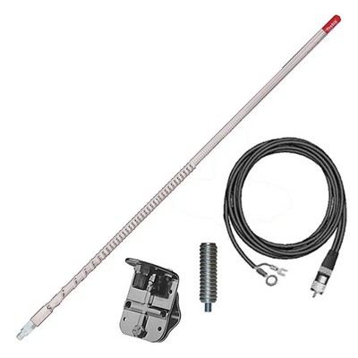 FIRESTIK FG4648-W NO-GROUND PLANE CITIZEN BAND ANTENNA KIT W/ STEEL 3-WAY MOUNT