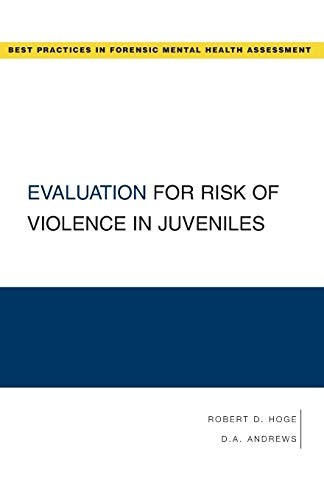 Evaluation for Risk of Violence in Juveniles, Hoge, D. 9780195370416 New<-