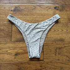 Acacia Swimwear L Bikini Bottoms Bobbi Cheeky Sahara Leopard Large Swim Neutral