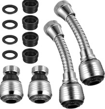 Kitchen Tap Adapter Set, 4 Pcs Kitchen Tap Extension with Faucet Extender, Durab