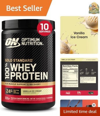 Gold Standard 100% Whey Protein Powder, Vanilla Ice Cream, 0.68 Pound Pack of 1