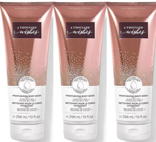 3 Bath  Body Works A THOUSAND WISHES Moisturizing Body Wash 10oz Each