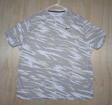 Nike Men's XXL Tiger Woods ADV Camo Blade Polo DA3072 100 White Photon Dust