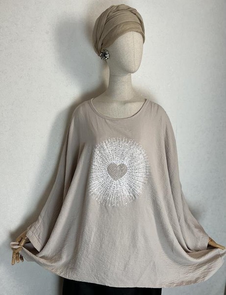 Women Ballin Shirt White Viscose 54 / 5XL / 62