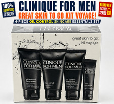 Clinique For Men Great Skin To Go Gift Set Sealed Oil Control Skincare Kit