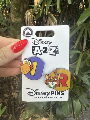 2026 Disney Parks A-2-Z Two Pins I R Iago And Robin Hood LE 1250 Alphabet