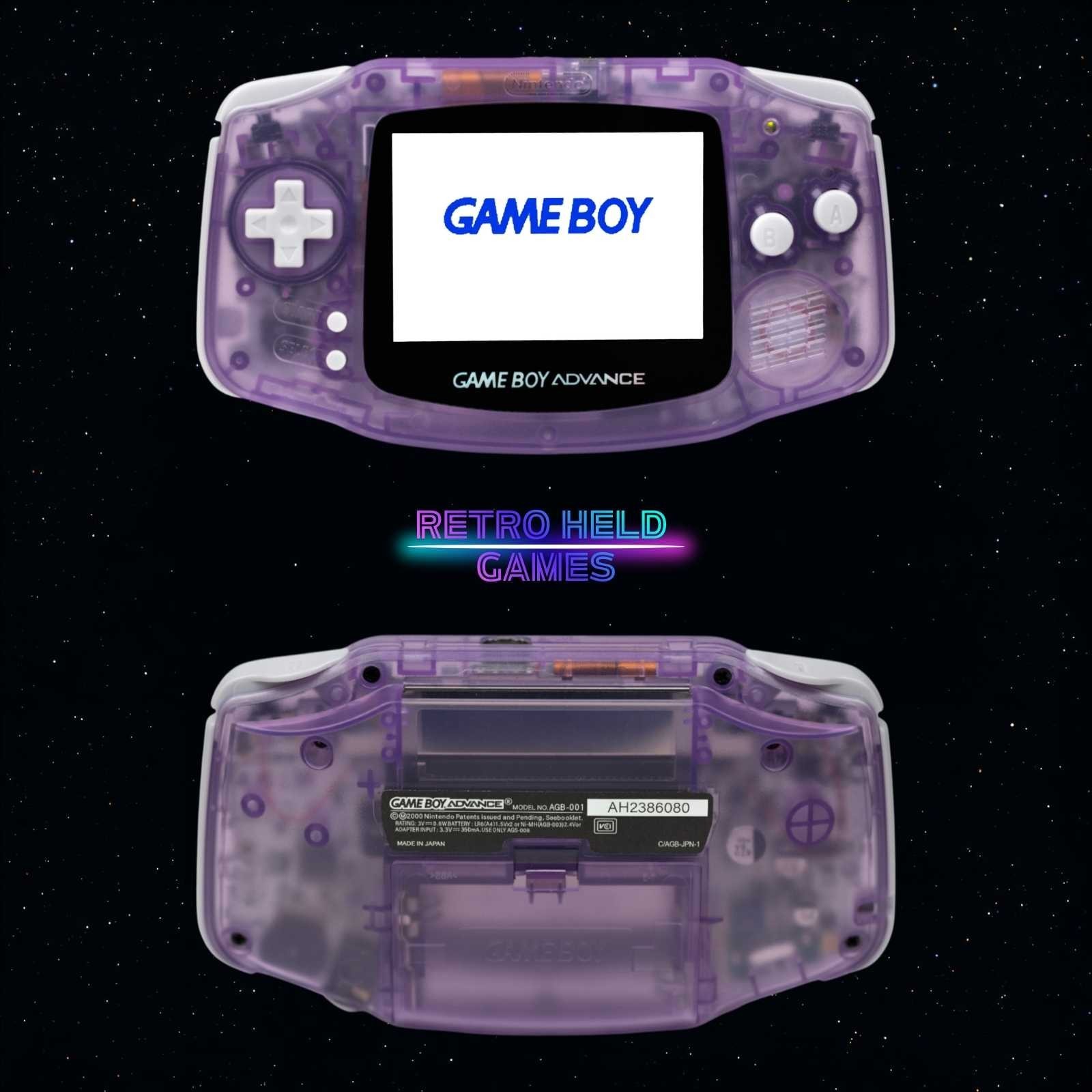 Nintendo Game Boy Advance Console with Backlit Screen IPS V5 GBA CHOOSE COLOR