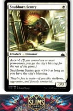 Magic the Gathering MTG Rivals of Ixalan Snubhorn Sentry #23 Buy 2 Get 1