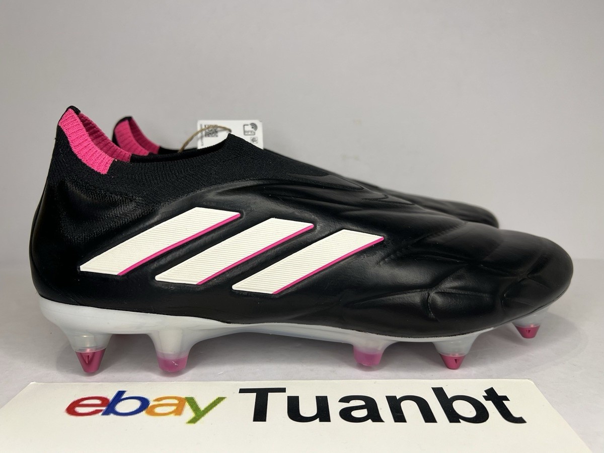 NEW Adidas Copa Pure+ SG Soccer Cleats HQ8881 Size 8.5 Black Adidas Copa Pure+ SG Laceless Soccer Cleats Black Pink White  main image 2