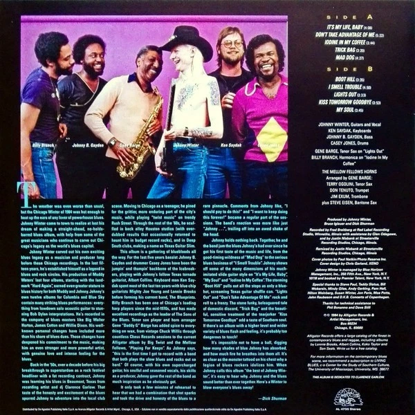 Johnny Winter - Guitar Slinger - New & Sealed - Alligator Recs - Import Repress - Image 2 of 2