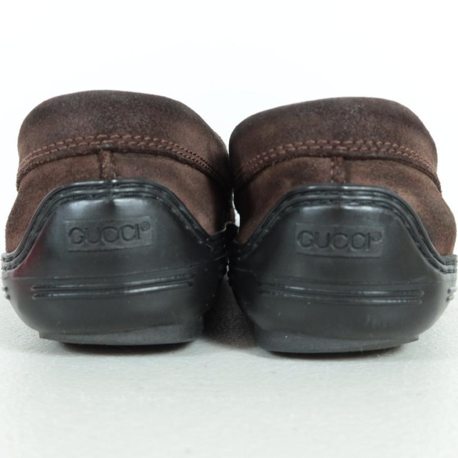 GUCCI Horsebit Suede Loafers Dress Shoes Size:36.5/JP:23.5 Brown 141162K Authen thumbnail 3