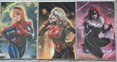 The Amazing Spiderman #39 #46 #47 Lerix Li Virgin Variant Exclusives