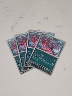 4x Eternatus 069/094 Playset Me02: Phantasmal Flames Normal Near Mint Pack Fresh