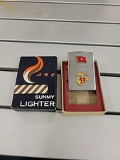 Rare 60s ROK Marine Corps Gen Lee Byung Moo 1st Marine Bgde Presentation Lighter