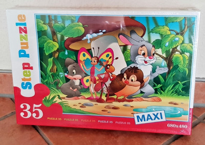 Puzzle Step Maxi 35 680 x 480 Pilz und Tiere für Kinder