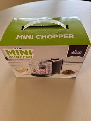 ECO + CHEF 1.5 Cup Mini Chopper - Chop Grind Emulsify Puree 100 Watt - Brand New