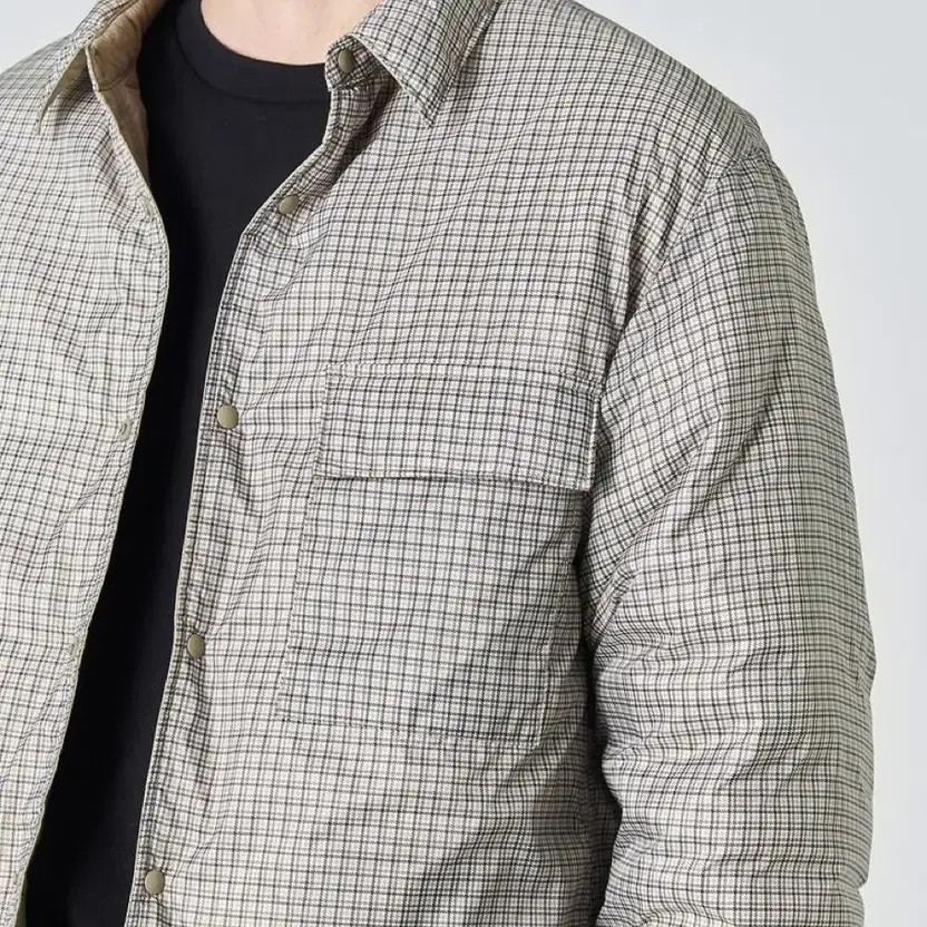 Reversible Light Padded Checkered Down Jacket, XXL - image 8