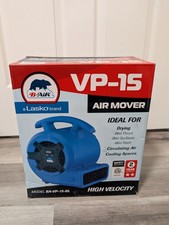 B-Air 1/8 HP Air Mover Carpet Dryer Floor Blower Fan for Home Use in Blue