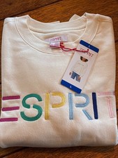 ESPRIT Women s Large Cream CrewNeck Pullover Sweatshirt Long Sleeve Costco NWT