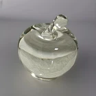 Vintage TIFFANY & CO. Signed Solid Crystal Apple 3-1/2" **ABSOLUTELY EXQUISITE**
