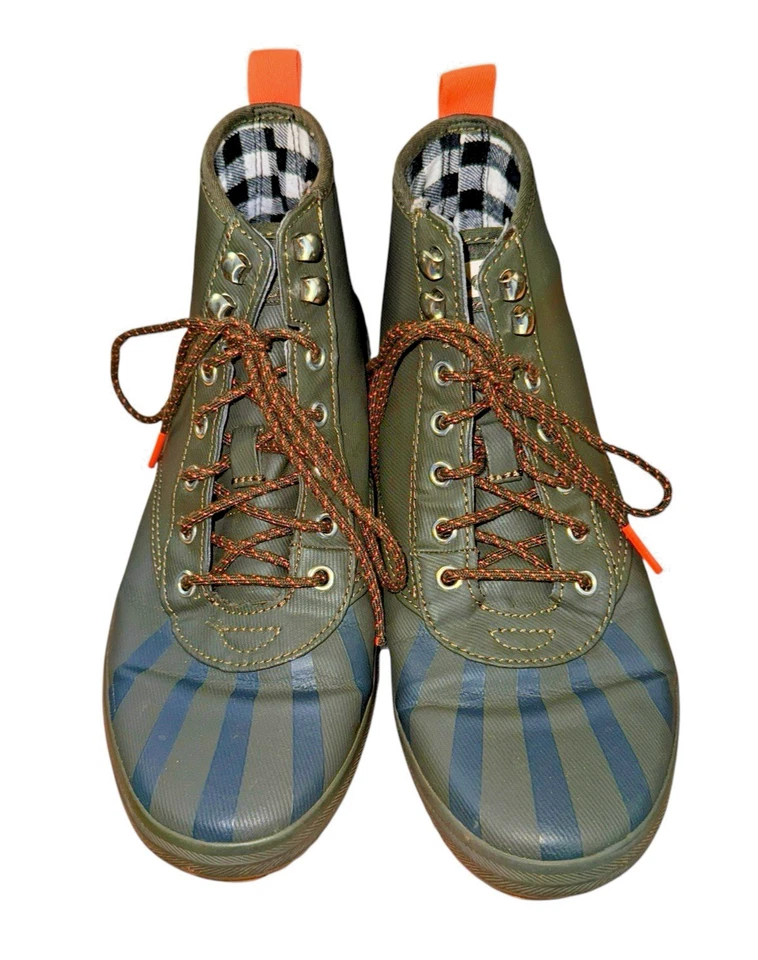 Botas de Lluvia Keds Scout Splash MUJERES Talla 7 seminuevas Verde Oliva Parte Superior Alta Con Cordones Foto 3 de 4