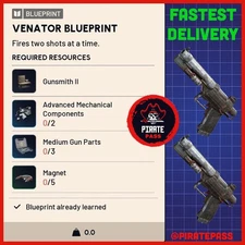 🎮 ARC RAIDERS -  VENATOR BLUEPRINT - ALL PLATFORMS
