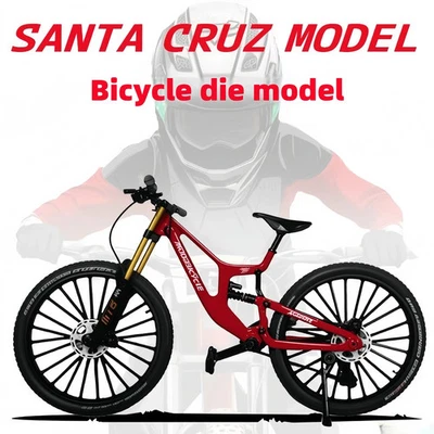 1:6 Scale Alloy Mountain Bike Model Realistic Gear Bicycle Toy Front Rear Shock - Image 1 of 4