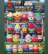McDonald s Happy Meal Toy 2026 FIFA World Cup X Squishmallows Full Set 1-23