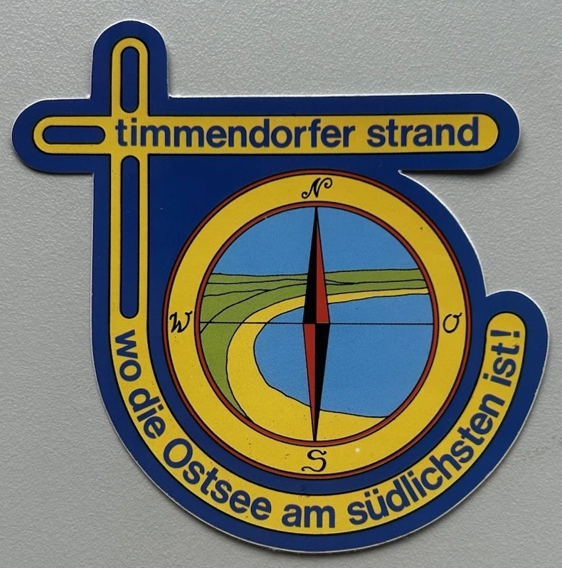 Timmendorfer Strand Aufkleber  Souvenir Reise-Andenken ca.95/100 mm. - Bild 1 von 1