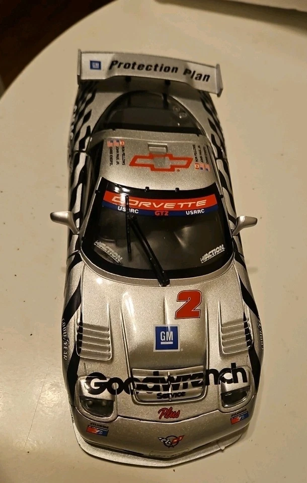 Corvette C5-R GT2 #2 Fellows Silver GT Action Racing escala 1/18 diecast 2000 Foto 3 de 4