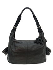 Sac à Main Sonia Rykiel En Cuir Noir Pleine Fleur - Grand Format, Excellent état